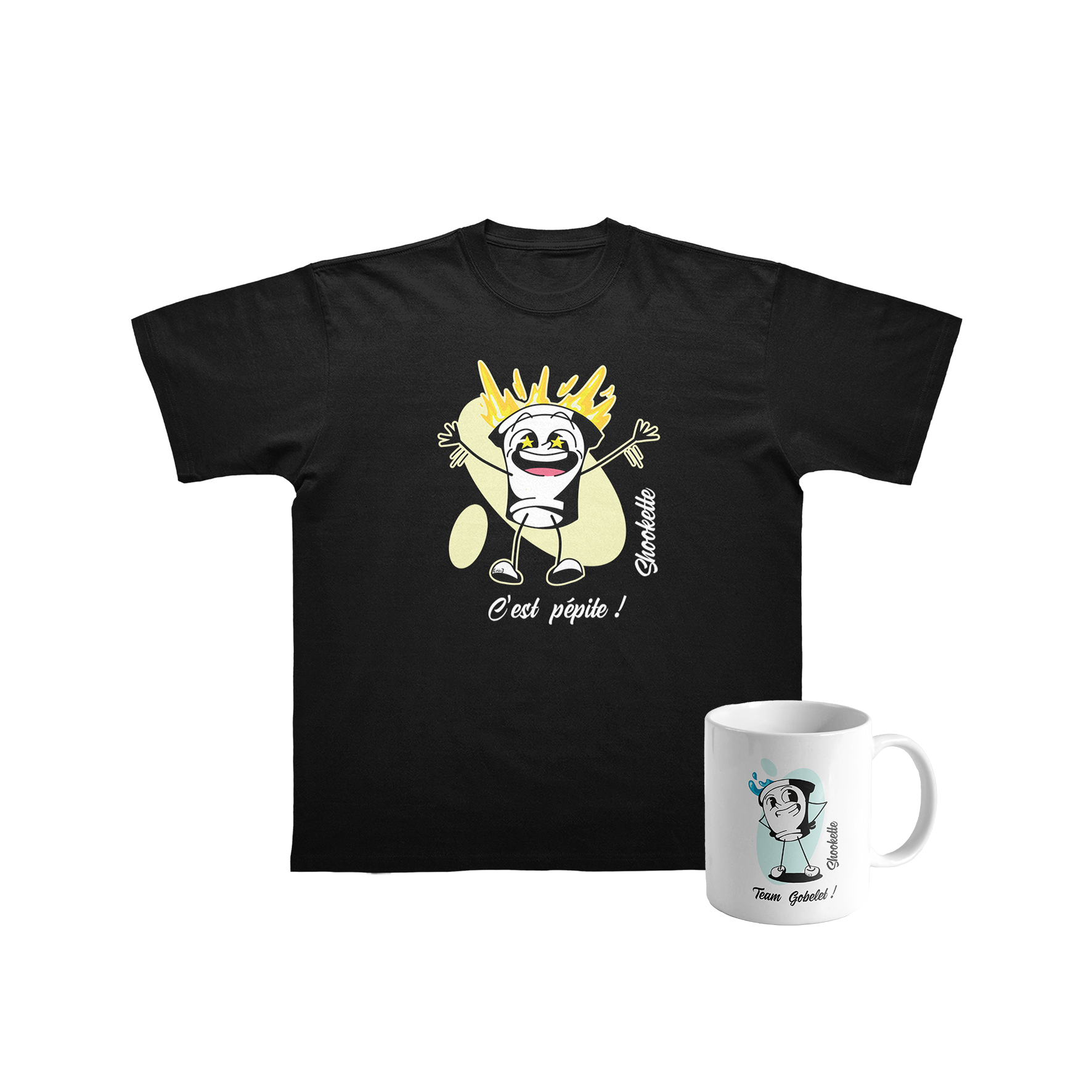 PACK T-SHIRT+MUG "TEAM GOBELET BLEU"